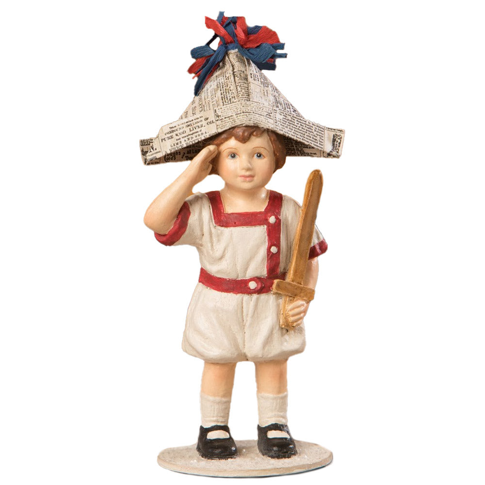 I Pledge Allegiance Boy Figurine Fourth of July Americana Bethany Lowe