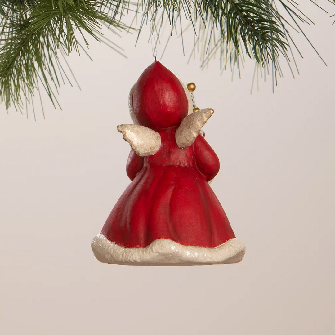 Bethany Lowe Angel Holding Tree Ornament back