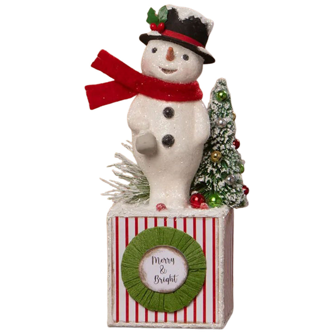 Michelle Allen for Bethany Lowe Merry and Bright Snowman front