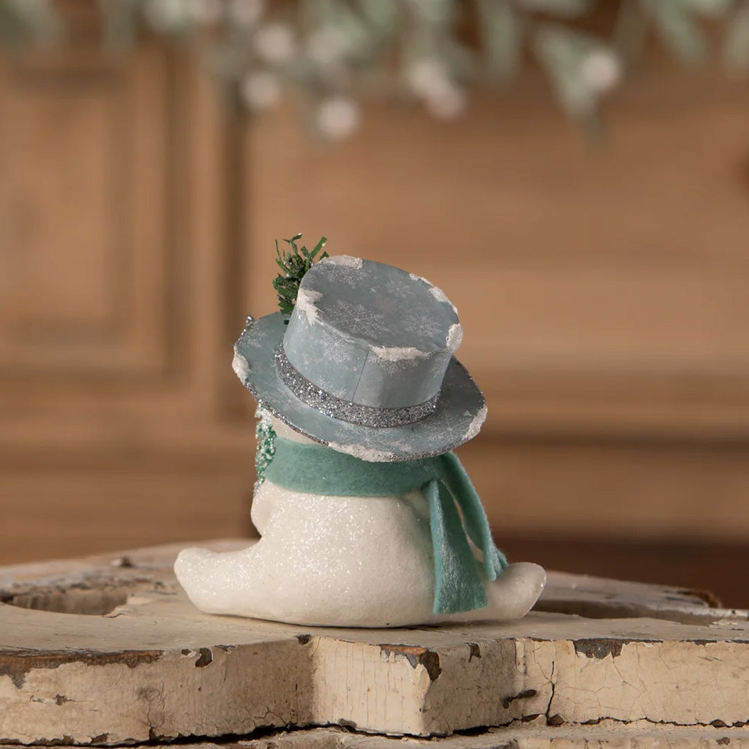 Michelle Allen for Bethany Lowe Snowflake Top Hat Snowman back lifestyle