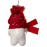 Snowman with Wreath Ornament by Michelle Allen back