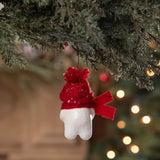 Snowman with Wreath Ornament by Michelle Allen back lifestyle