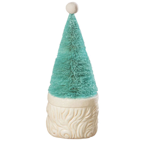 Bottle Brush Santa Blue by Bethany Lowe  back