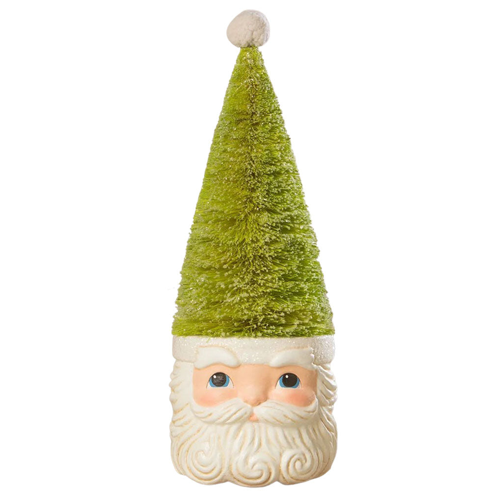 Bottle Brush Santa Green by Bethany Lowe  front