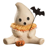 Candy Corn Collar Boo Halloween Figurine by Michelle Allen front