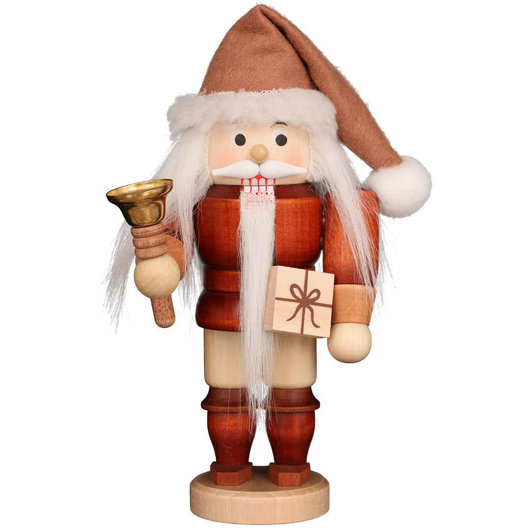 Natural Santa With Bell Nutcracker 6.1