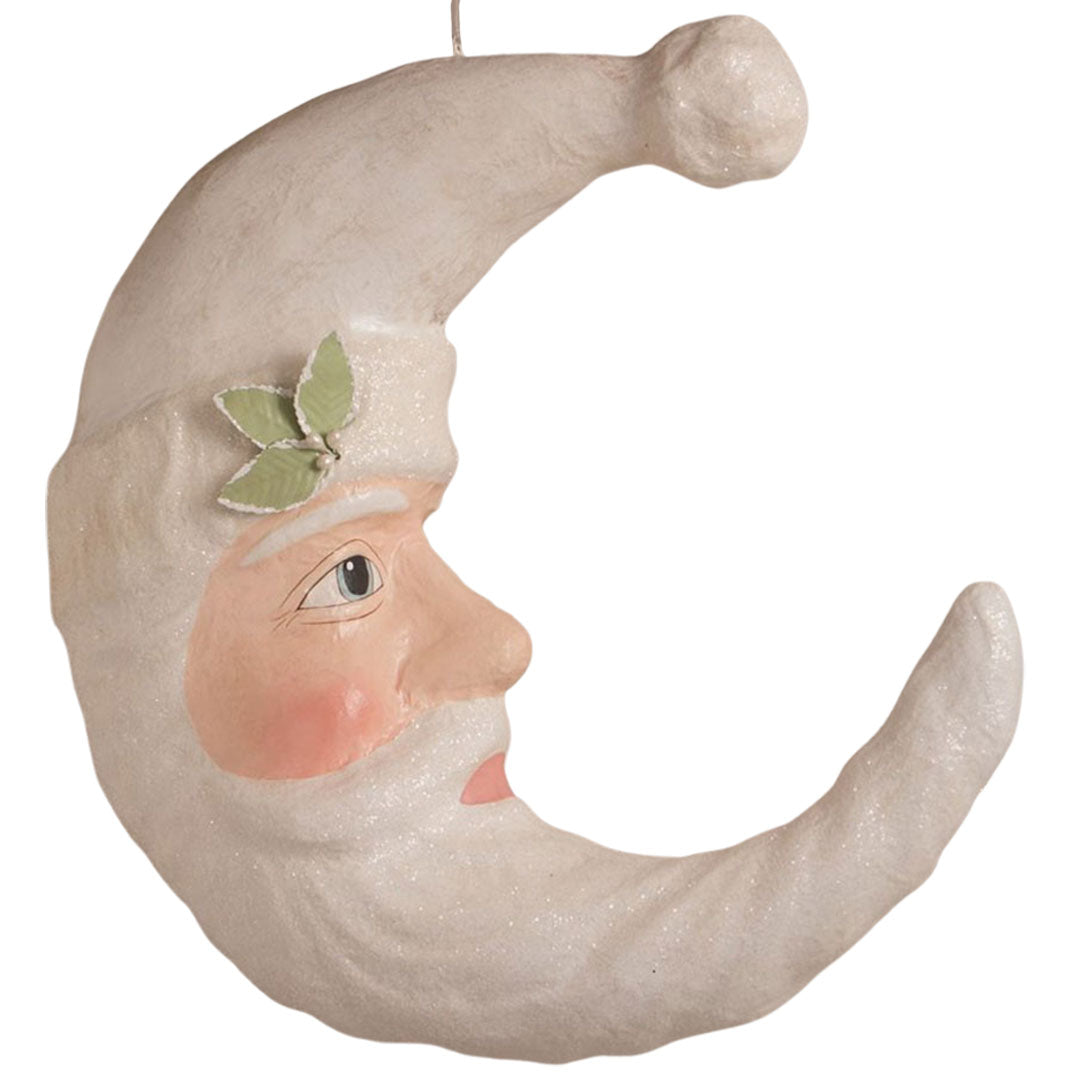 Winter Santa Moon Large Christmas Ornament by Bethany Lowe Christmas Ornaments