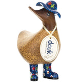 DCUK Floral Hat and Boots Ducky blue front