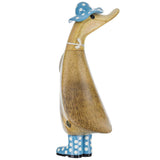 DCUK Spot Hat and Boots Duckling blue back