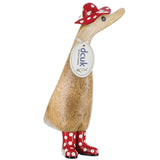 DCUK Spot Hat and Boots Duckling red front