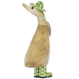 DCUK Spot Hat and Boots Duckling green back