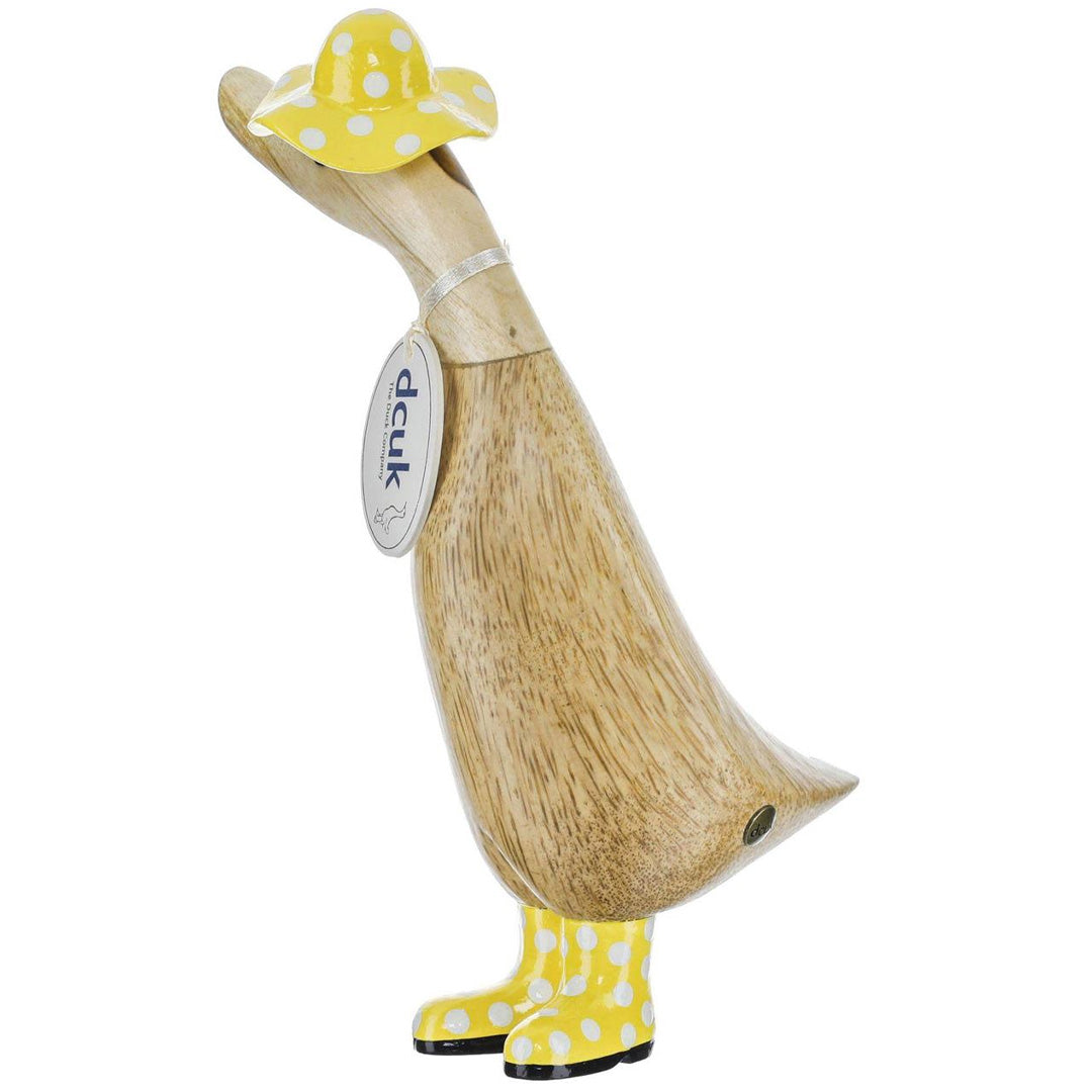 DCUK Spot Hat and Boots Duckling yellow back