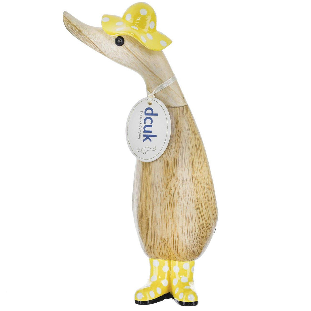 DCUK Spot Hat and Boots Duckling yellow front