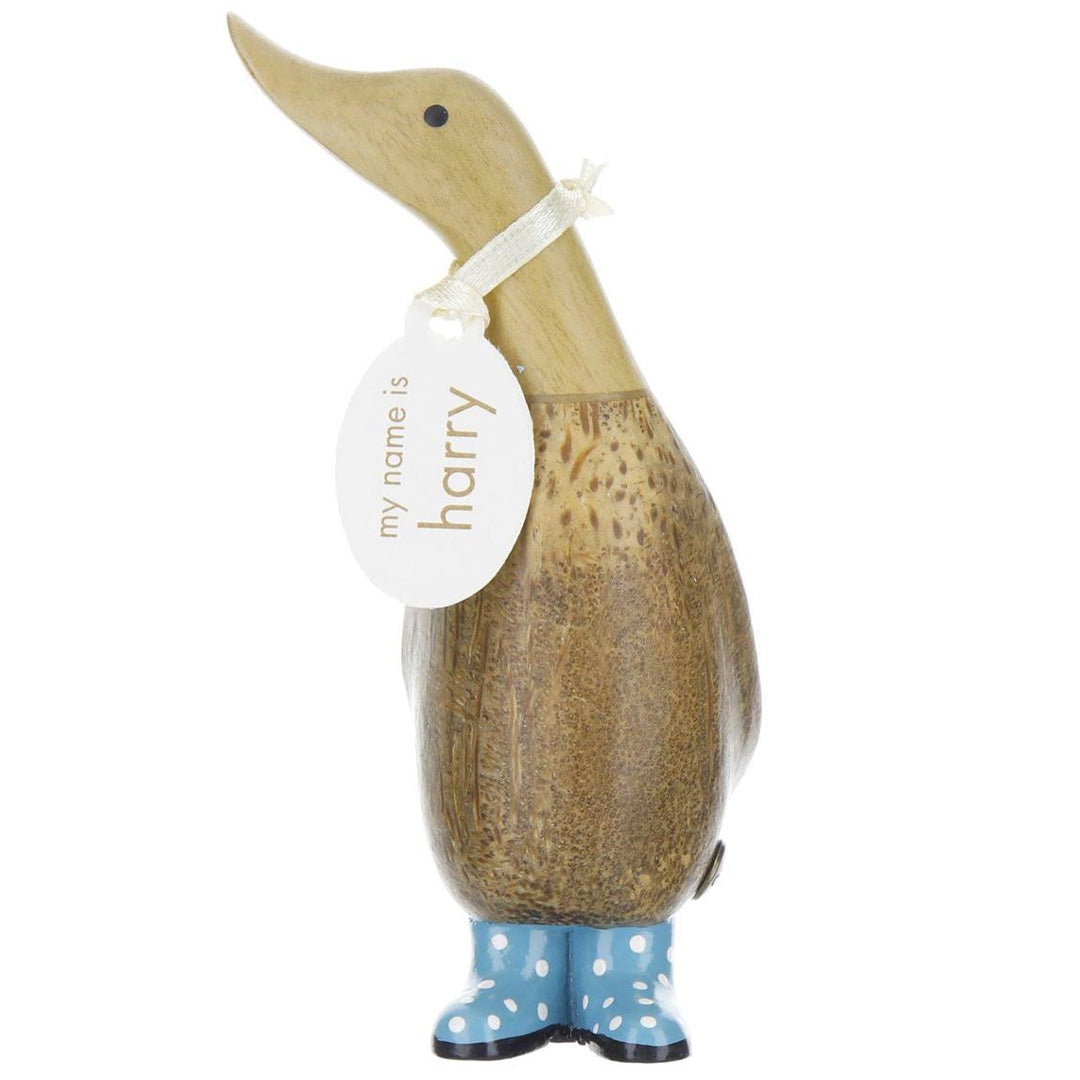 DCUK Spotty Boots Dinky Ducks  blue front