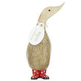 DCUK Spotty Boots Dinky Ducks red front