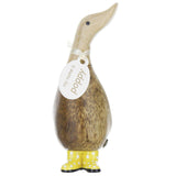 DCUK Spotty Boots Dinky Ducks  yellow front