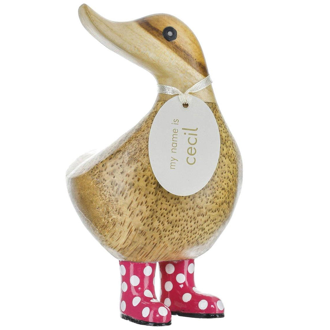 DCUK Spotty Boots Duckys pink