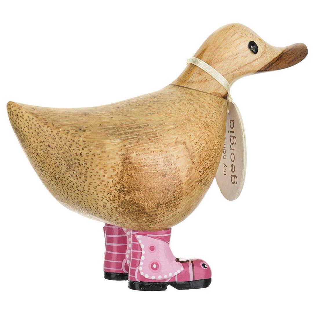 DCUK Wild Wellies Duckys Pink Butterfly back