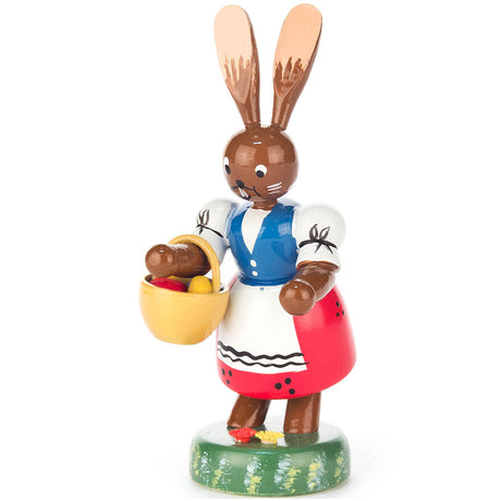 Dregeno Easter Figure - Bunny Lady with Egg Basket