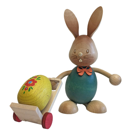 Dregeno Easter Figure - Rabbit With Trolley