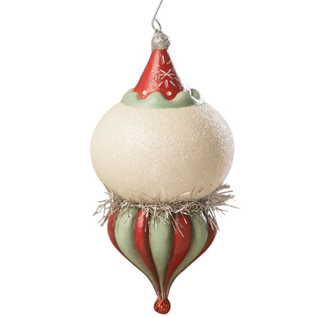 Finial Louie Ornament Christmas Decoration by Johanna Parker 5.5" back