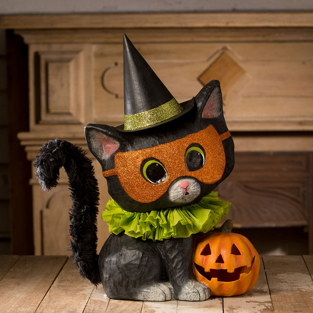 Bethany Lowe Halloween Kitty Binks front life style