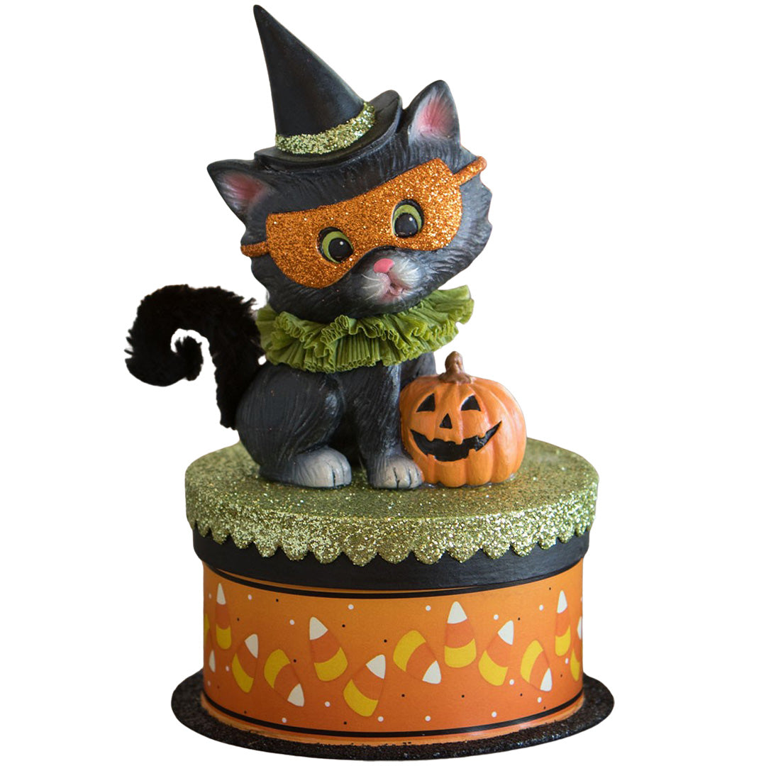 Bethany Lowe Halloween Kitty Binks on Box front 