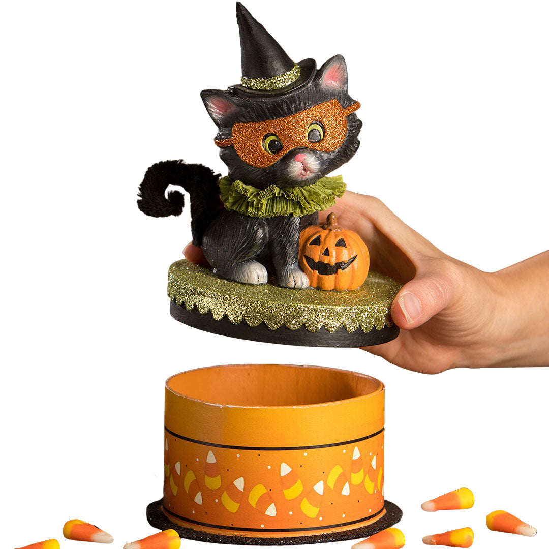 Bethany Lowe Halloween Kitty Binks on Box opened