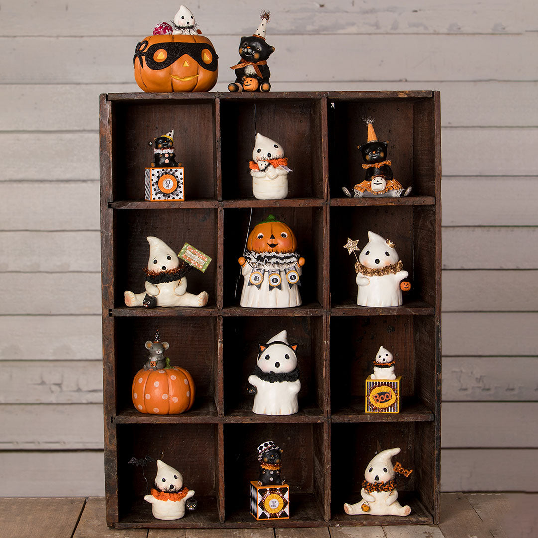 Michelle Allen Pumpkin Head Ghostie BOO set