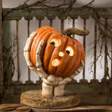 Bethany Lowe Ut-Oh Gotcha Pumpkin front life style