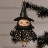 Robin Seeber Delighted Desdemona Witch Ornament front lifestyle