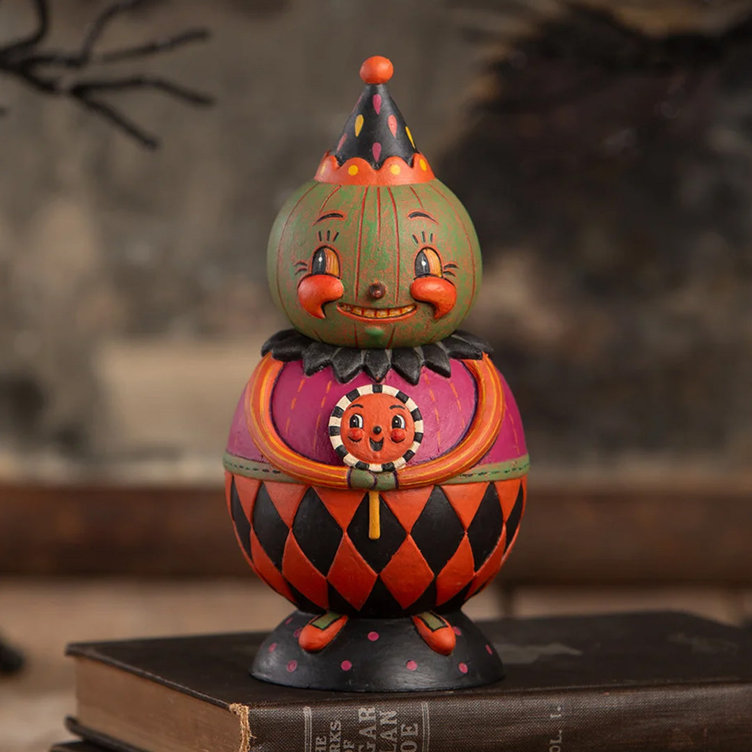 Johanna Parker Jackie Green-O-Ween Spooks Jar front lifestyle