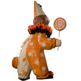 Halloween Masquerade Clown Boy Large Paper Mache by Bethany Lowe back