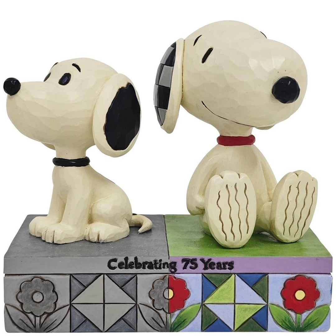 Jim Shore 1950s Snoopy and Todays Snoopy
