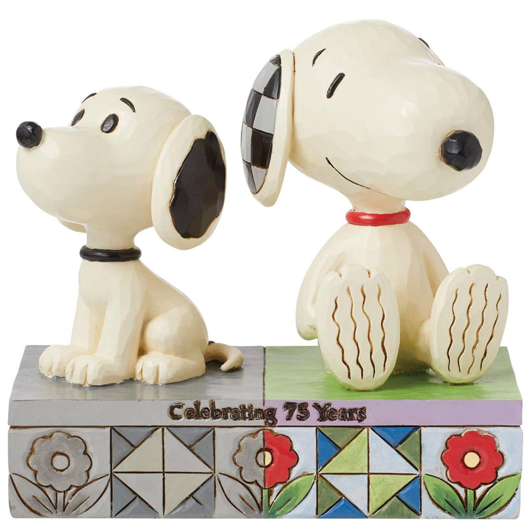 Jim Shore 1950s Snoopy and Today's Snoopy front