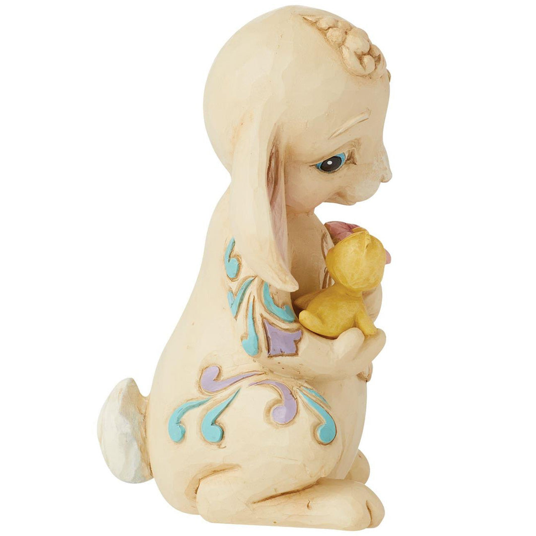 Jim Shore Bunny with Chick Mini Figurine right side