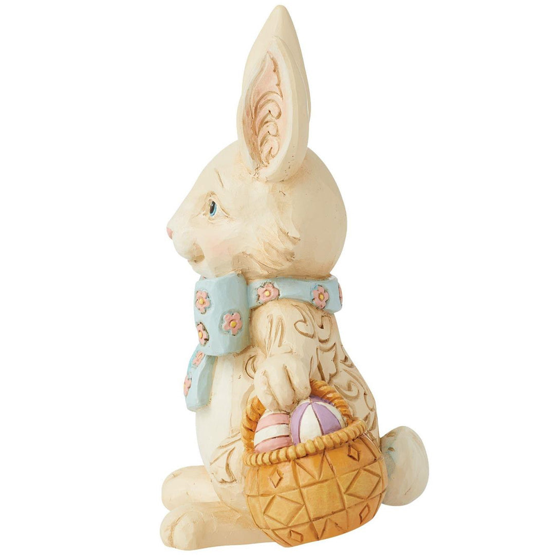 Jim Shore Easter Bunny with Bow Pint Figurine left side