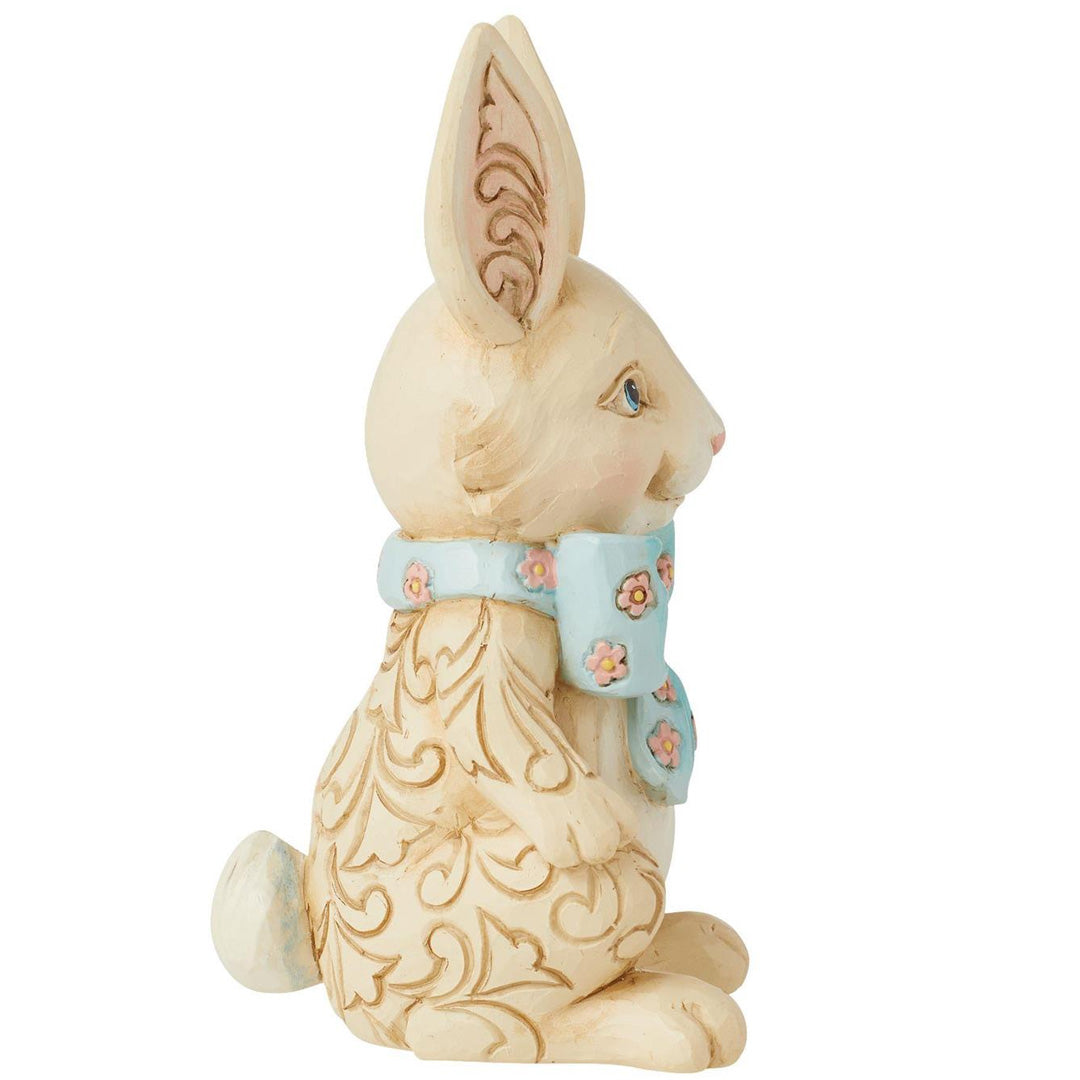 Jim Shore Easter Bunny with Bow Pint Figurine right side