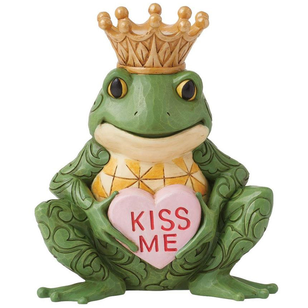 Jim Shore Frog with Message Heart Figurine front