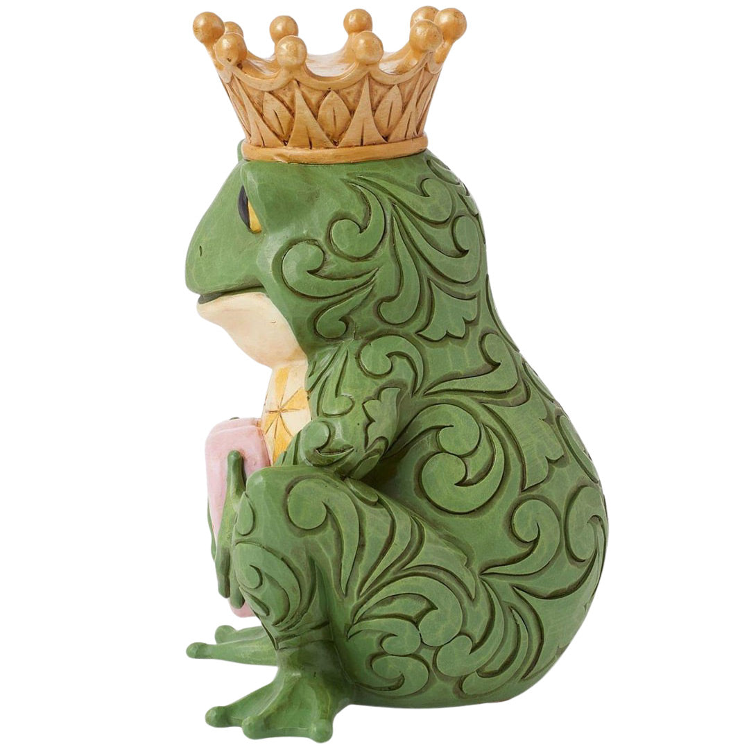Jim Shore Frog with Message Heart Figurine left side