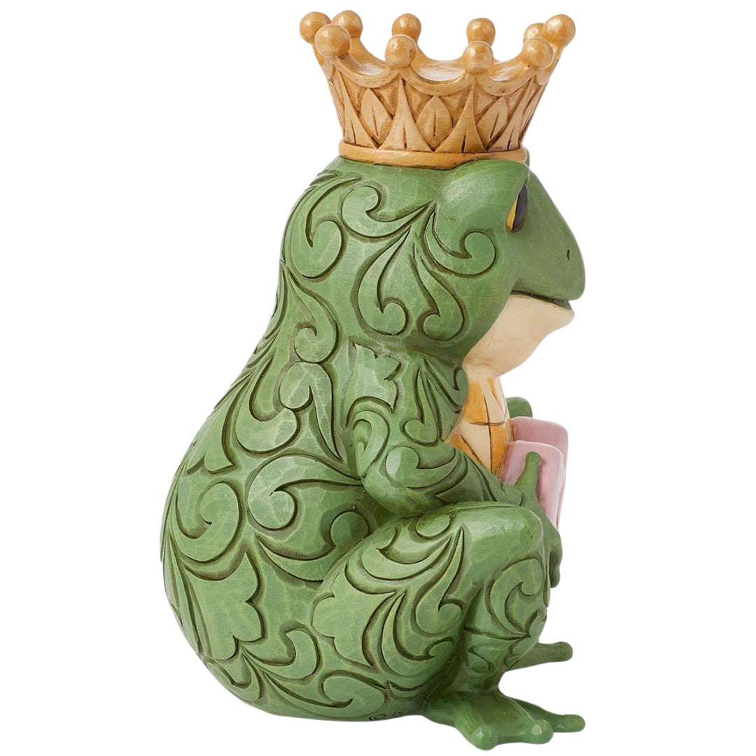 Jim Shore Frog with Message Heart Figurine right side