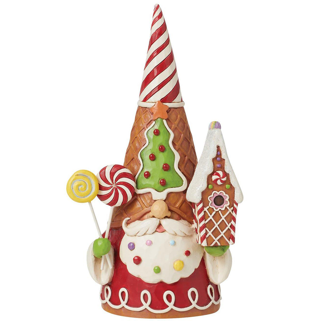 Jim Shore Gingerbread Candy Cane Gnome front