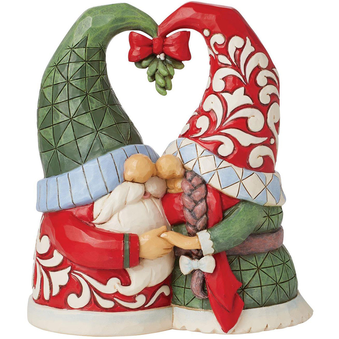 Mistletoe Couple Gnomes 6"