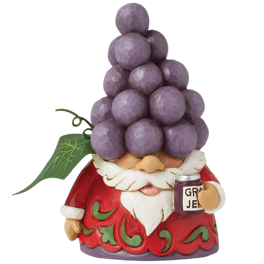 Jim Shore Grapes Gnome front