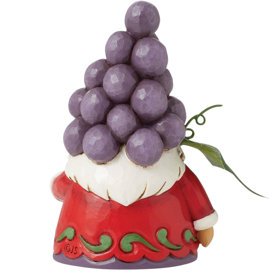 Jim Shore Grapes Gnome back