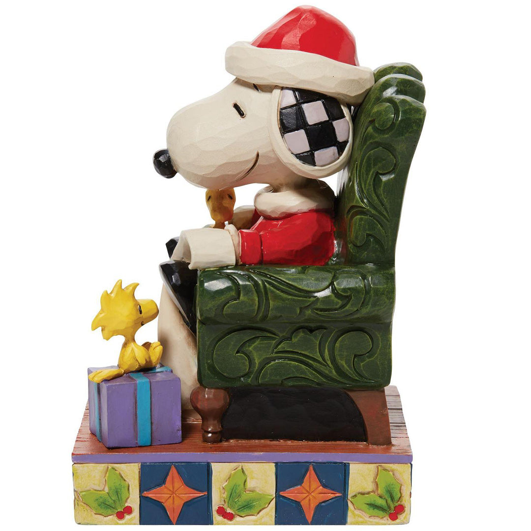 Jim Shore Hallmark Santa Snoopy with Woodstock side