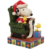 Jim Shore Hallmark Santa Snoopy with Woodstock side