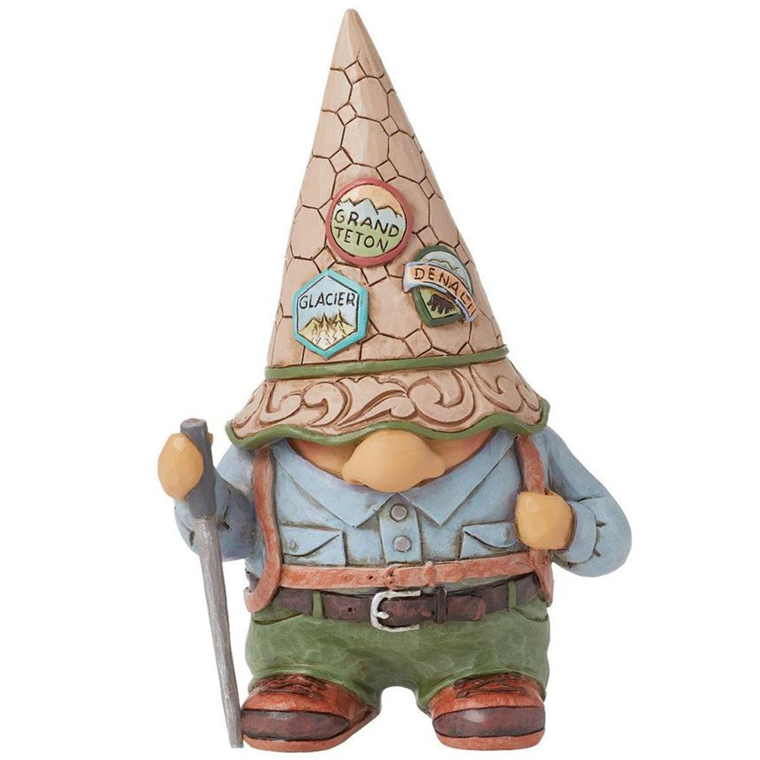 Jim Shore Hiker Gnome front
