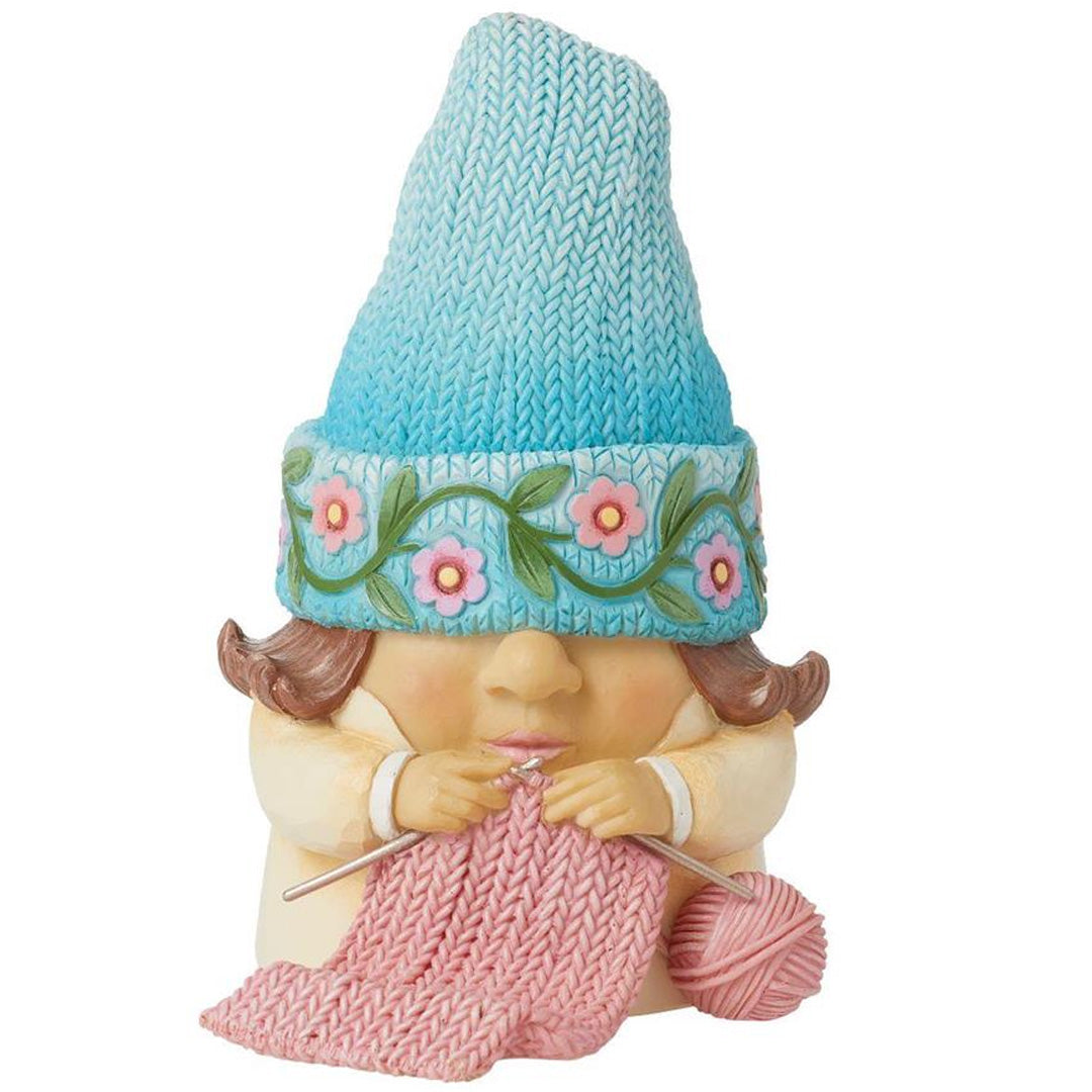Jim Shore Knitting Hat Gnome front