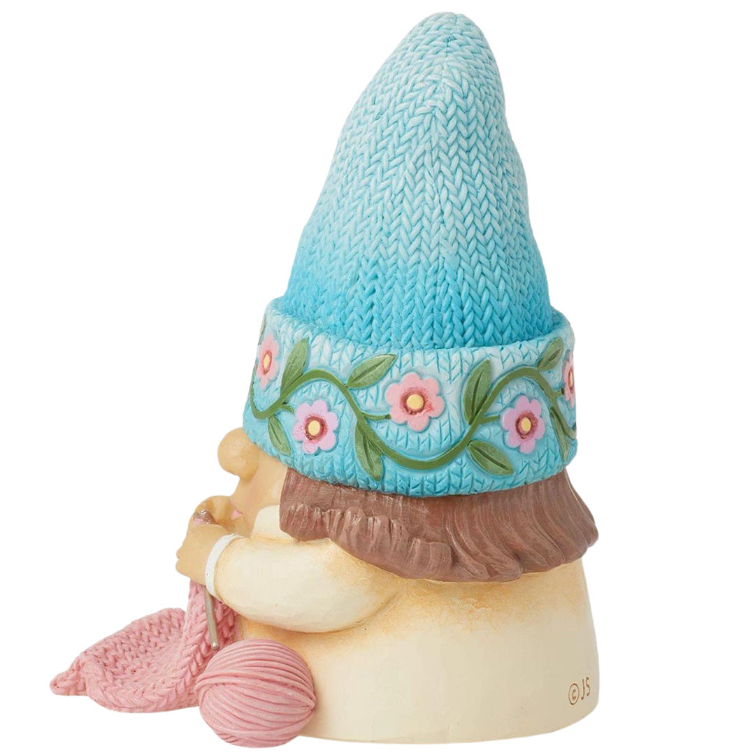 Jim Shore Knitting Hat Gnome left
